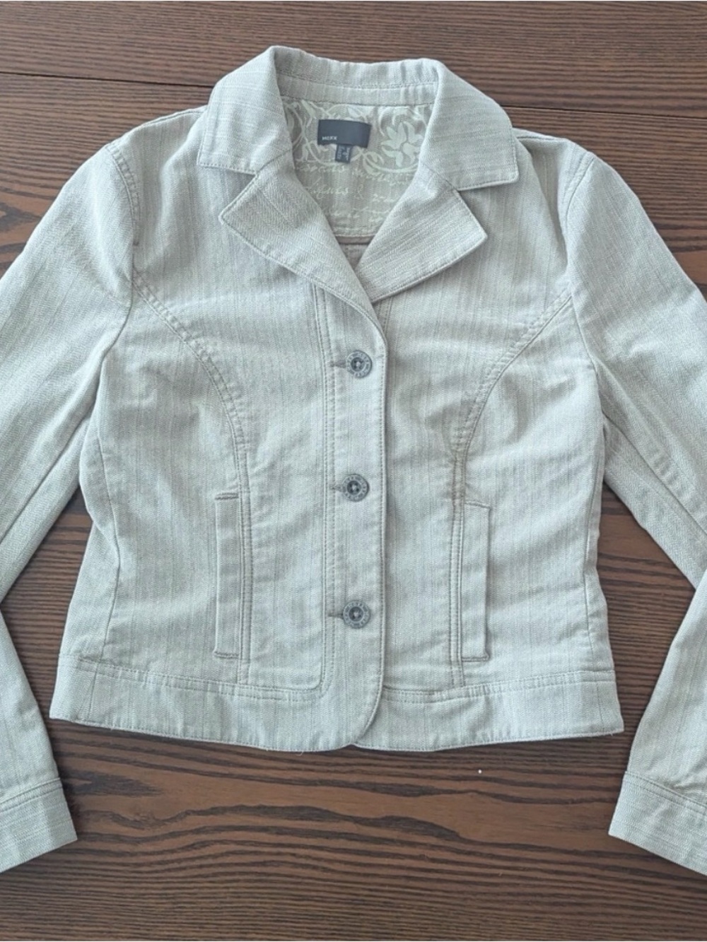 Mexx Light beige Blazer Jacket_ ptp 18" to 19 3/4"